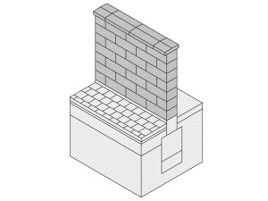 Spôsob pokládky zámkovej dlažby – výstavba plotov a okrasných múrov 1